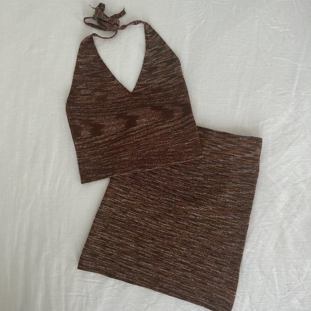 Pepper Mayo two piece knit set 🐻